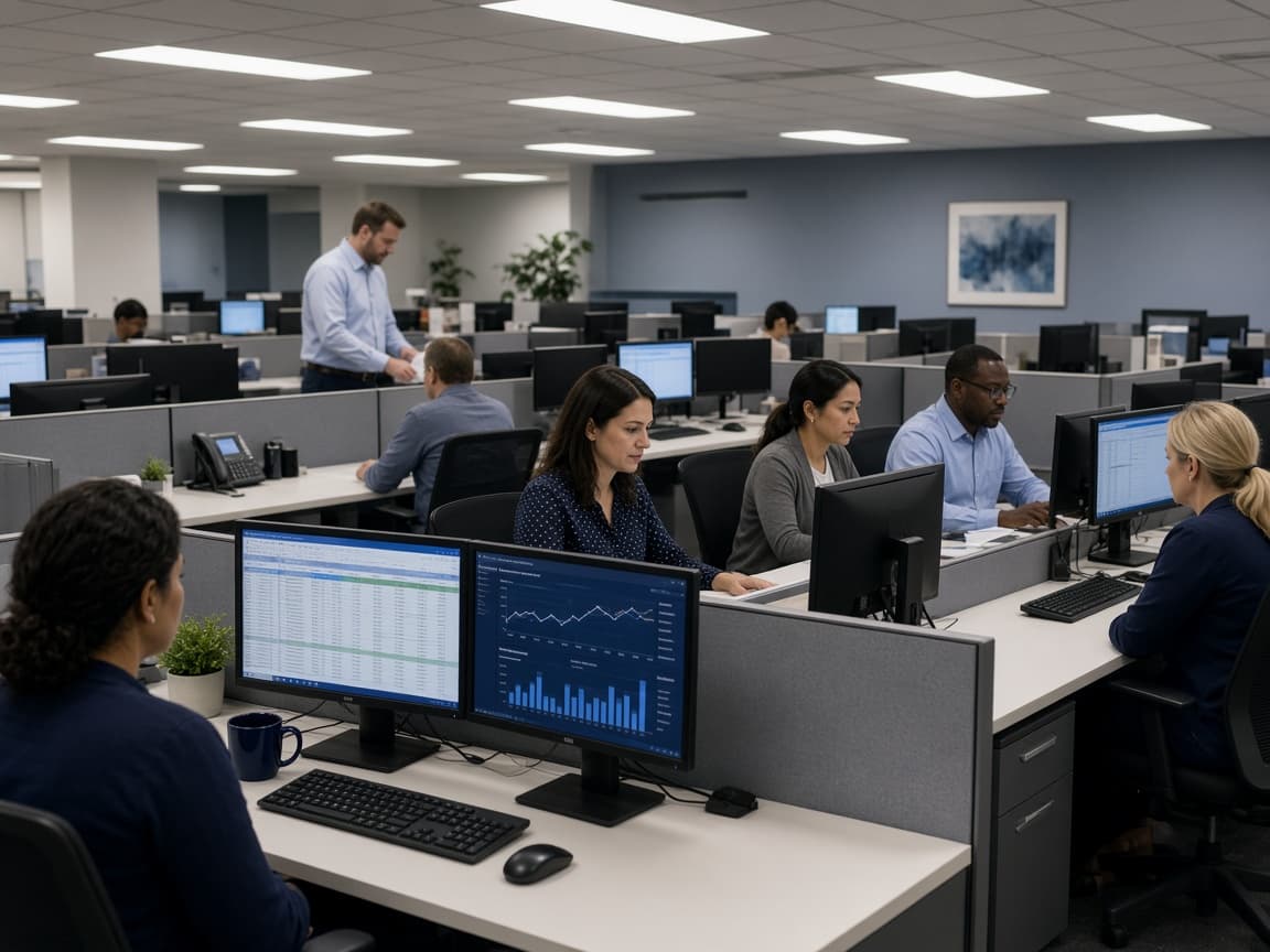 Health-plan operations floor for claims and quality work